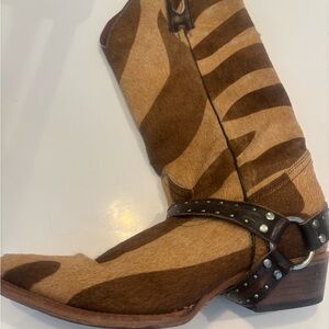 Freebird by Steven-  calf hair and leather mid calf boot - size 9